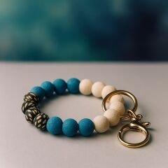 Midnight Bloom Bileklik Anahtarlık