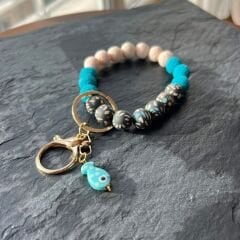 Midnight Bloom Bileklik Anahtarlık