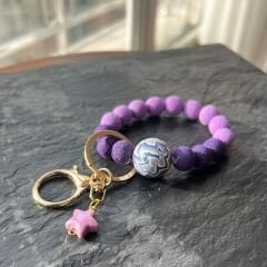 Lavender Dream Bileklik Anahtarlık