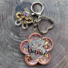 Soft Bloom - Sunny Bloom Kabartmalı Çiçek Anahtarlık