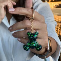 Emerald Teddy Işıltılı Anahtarlık