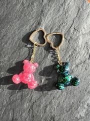 Emerald Teddy Işıltılı Anahtarlık