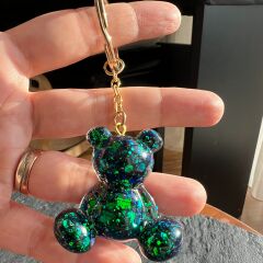 Emerald Teddy Işıltılı Anahtarlık