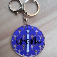 Violetta Işıltılı Anahtarlık