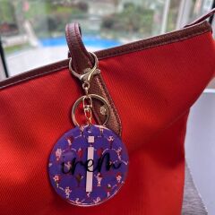 Violetta Işıltılı Anahtarlık