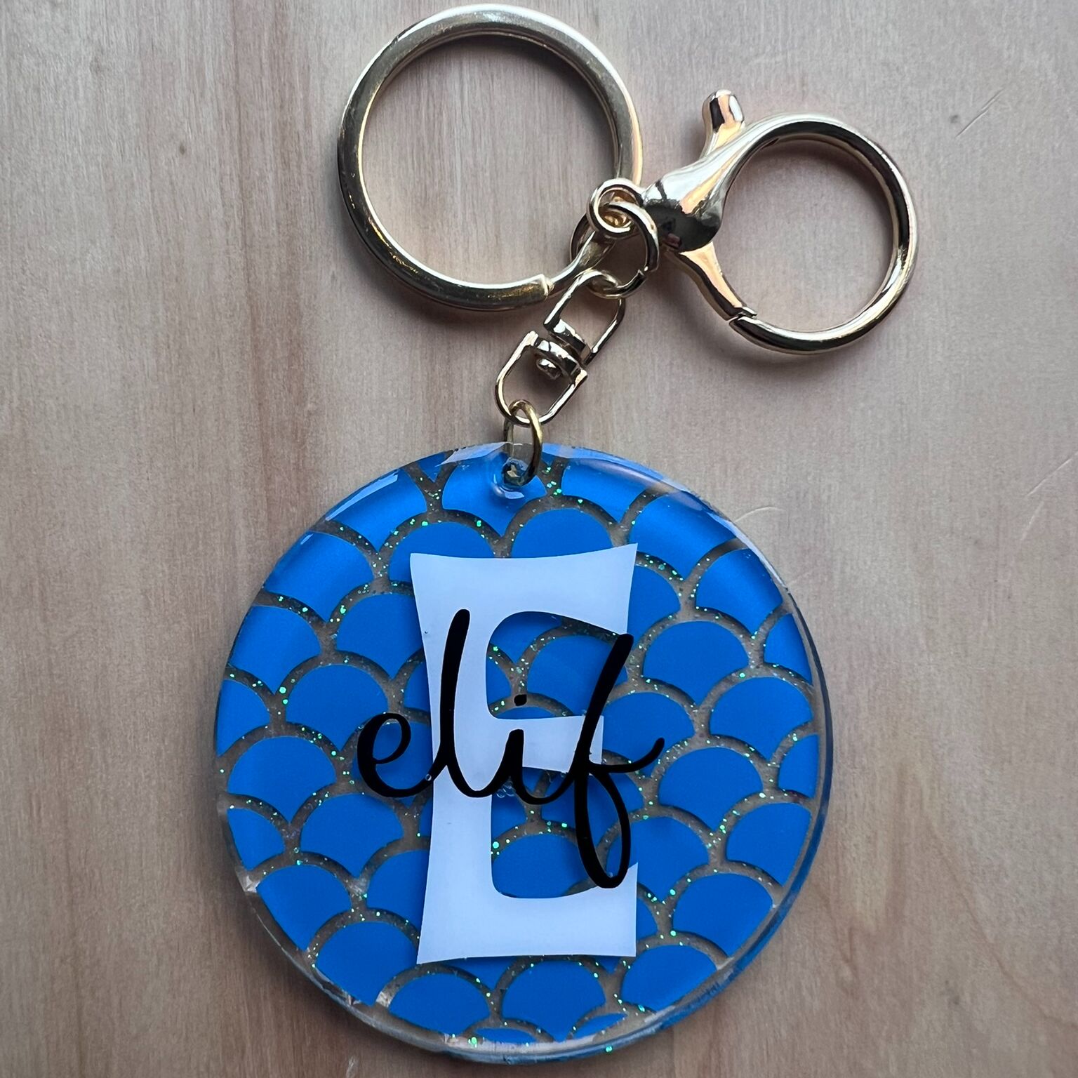 Mermeric Işıltılı Anahtarlık