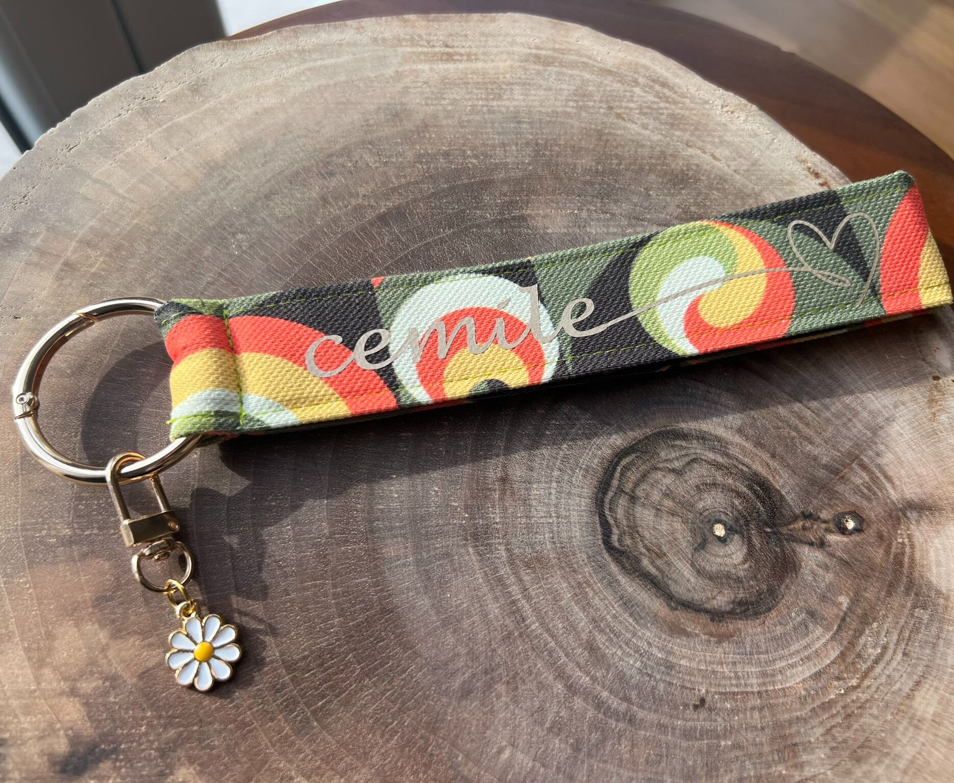 Retroverse Kumaş Anahtarlık