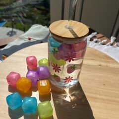 Bloomies Bambu Kapaklı Bardak